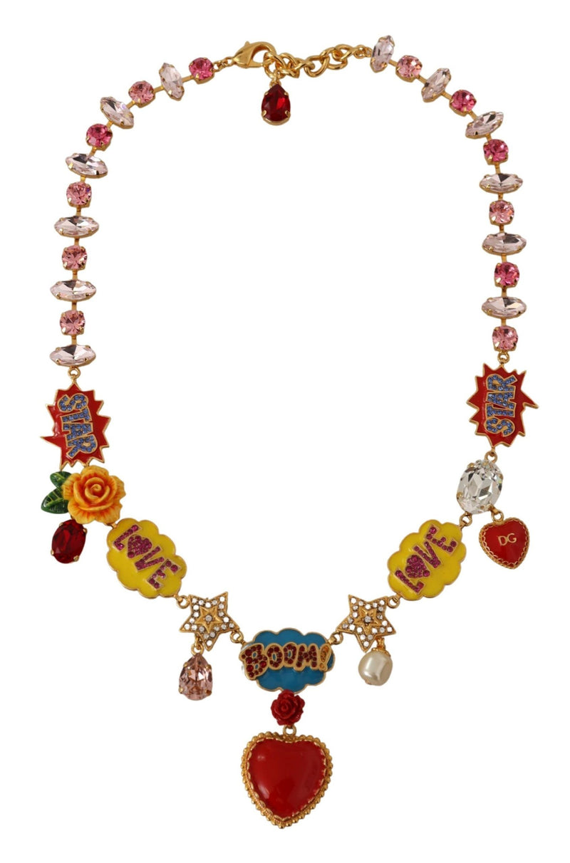 Dolce & Gabbana Chic Fumetti Cartoons Statement Women's Necklace