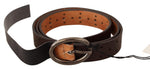 Costume National Elegance Redefined: Chic Brown Fashion Women's Belt