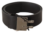 Costume National Elegant Black Leather Fashion Women's Belt