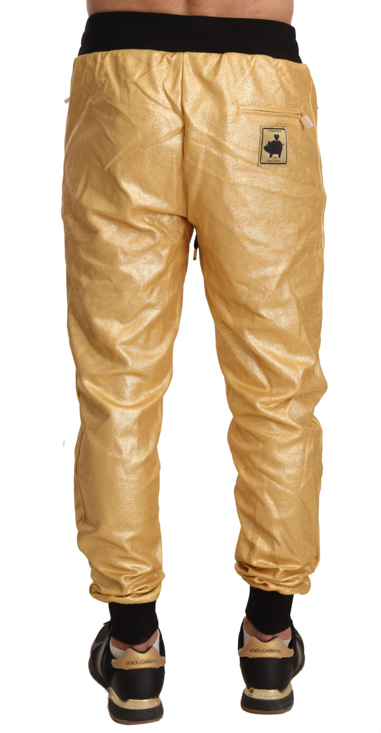 Dolce & Gabbana Gold Year of the Pig Men's Sweatpants