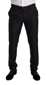 Dolce & Gabbana Elegant Slim Fit Jacquard Suit in Men's Blue