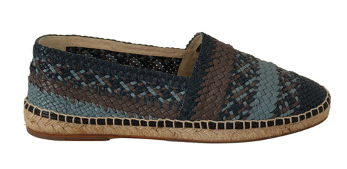 Dolce & Gabbana Elegant Woven Leather Men's Espadrilles