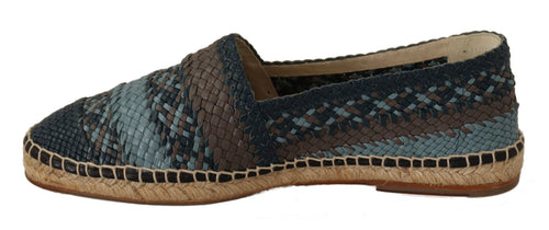 Dolce & Gabbana Elegant Woven Leather Men's Espadrilles