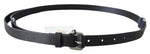 Costume National Elegant Black Leather Adjustable Women's Belt