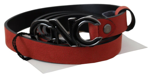 Costume National Elegant Blood Red Leather Women's Belt