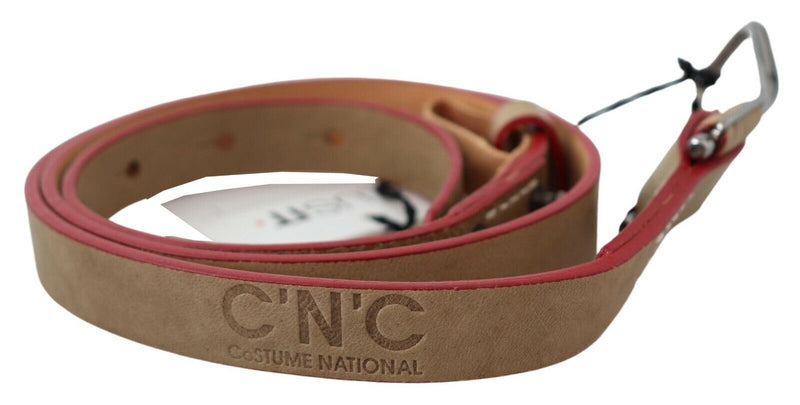 Costume National Beige Leather Fashion Women's Belt