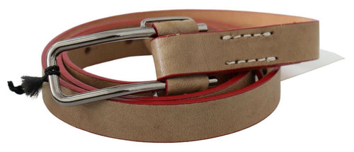 Costume National Beige Leather Fashion Women's Belt