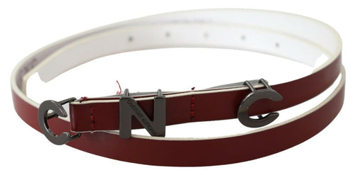 Costume National Chic Maroon Leather Fashion Women's Belt