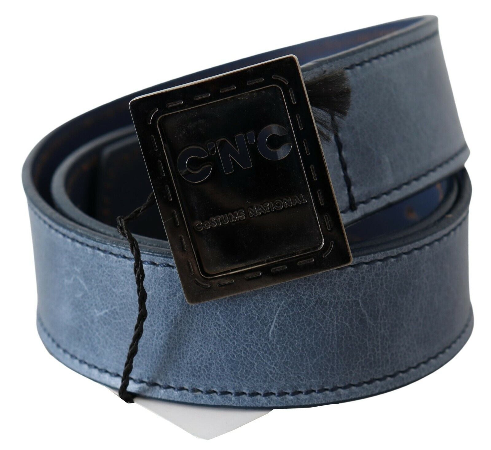 Costume National Elegant Blue Leather Fashion Women's Belt