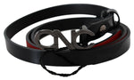 Costume National Chic Black Leather Fashion Women's Belt