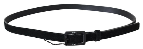 Costume National Elegant Black Leather Classic Women's Belt