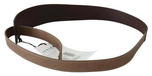 GF Ferre Elegant Dark Brown Braided Leather Women's Belt