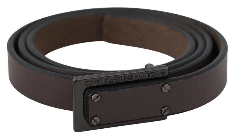 Costume National Elegant Brown Leather Fashion Women's Belt