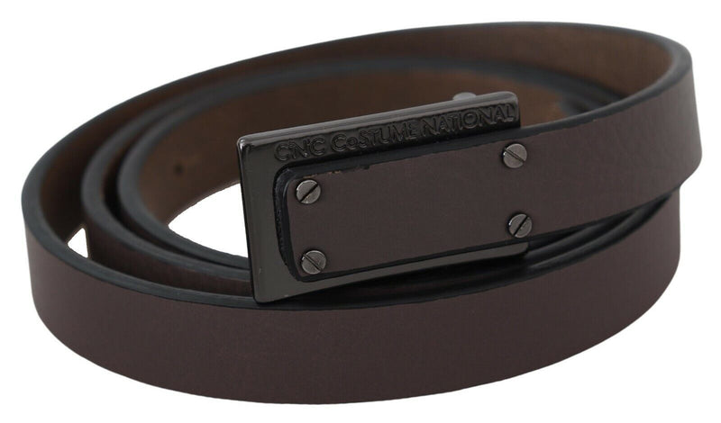 Costume National Elegant Brown Leather Fashion Women's Belt