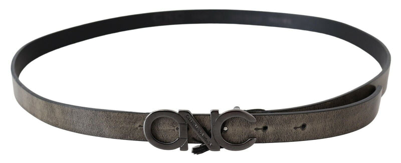 Costume National Elegant Dark Brown Leather Women's Belt