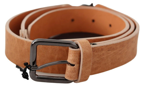 Costume National Chic Light Brown Leather Fashion Women's Belt