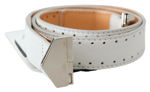 GF Ferre Elegant White Leather Fashion Women's Belt