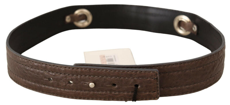 Costume National Elegant Brown Leather Fashion Women's Belt