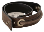 Costume National Elegant Brown Leather Fashion Women's Belt