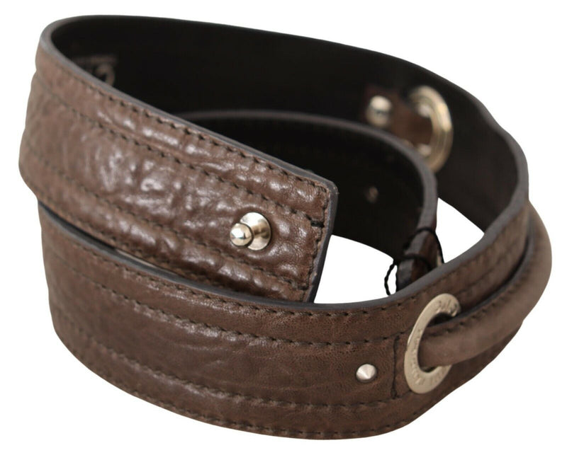 Costume National Elegant Brown Leather Fashion Women's Belt