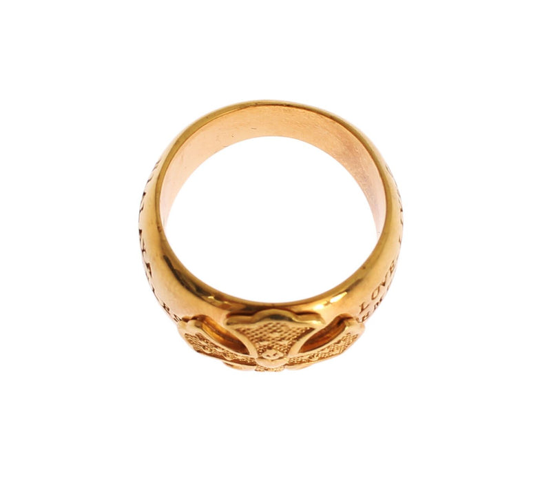 Nialaya Glamorous Gold-Plated Sterling Silver Women's Ring