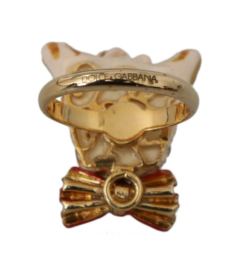 Dolce & Gabbana Elegant Canine Charm Women's Women's Ring