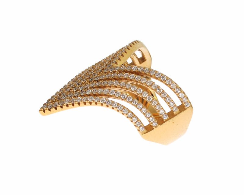 Nialaya Glamorous Gold Plated Crystal Women's Ring