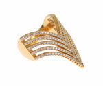 Nialaya Glamorous Gold Plated Crystal Women's Ring