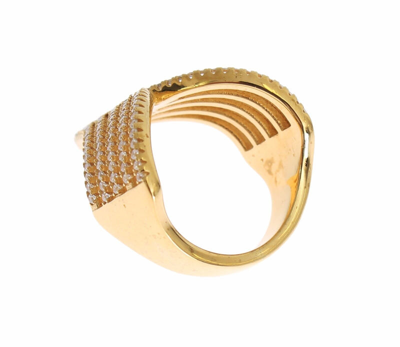 Nialaya Glamorous Gold Plated Crystal Women's Ring