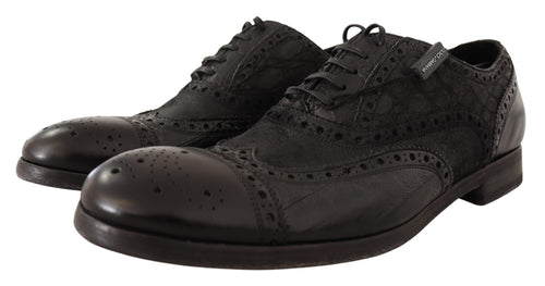 Dolce & Gabbana Exotic Leather Brogue Derby Dress Men's Shoes