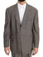 Fendi Elegant Light Brown Wool Men's Men's Suit