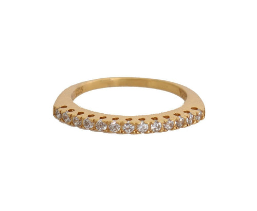 Nialaya Gleaming CZ Crystal Gold-Plated Women's Ring