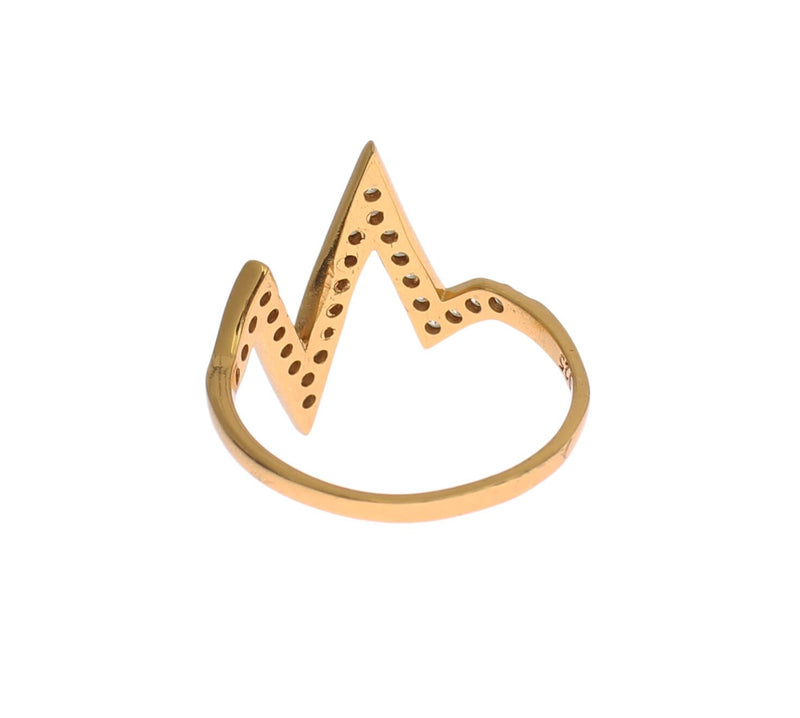 Nialaya Glamorous Gold Plated Sterling Silver Women's Ring