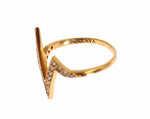 Nialaya Glamorous Gold Plated Sterling Silver Women's Ring