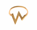 Nialaya Glamorous Gold Plated Sterling Silver Women's Ring