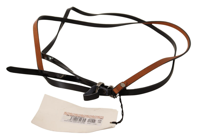 Costume National Elegant Brown Leather Fashion Women's Belt