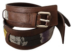 Costume National Elegant Brown Leather Fashion Women's Belt