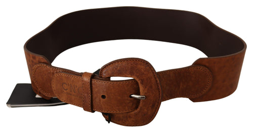 Costume National Elegant Brown Leather Fashion Women's Belt