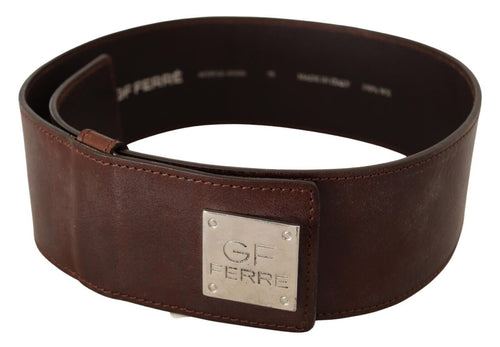 GF Ferre Elegant Genuine Leather Fashion Belt - Chic Women's Brown