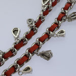 Miu Miu Red Metal Necklace Jewelry (Pre-Owned)