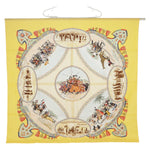 Hermès Carré 90 Yellow Silk Scarf  (Pre-Owned)