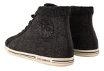 Dolce & Gabbana Elegant High Top Cotton/Wool Men's Sneakers