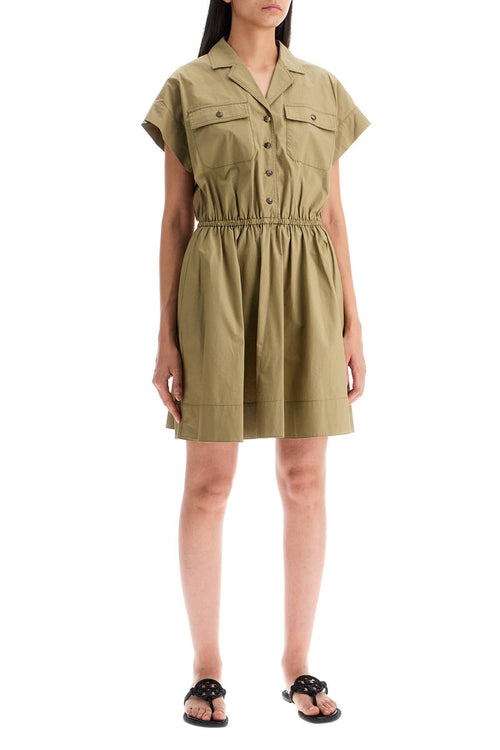 Tory Burch Women's Mini Poplin Chemisier Dress