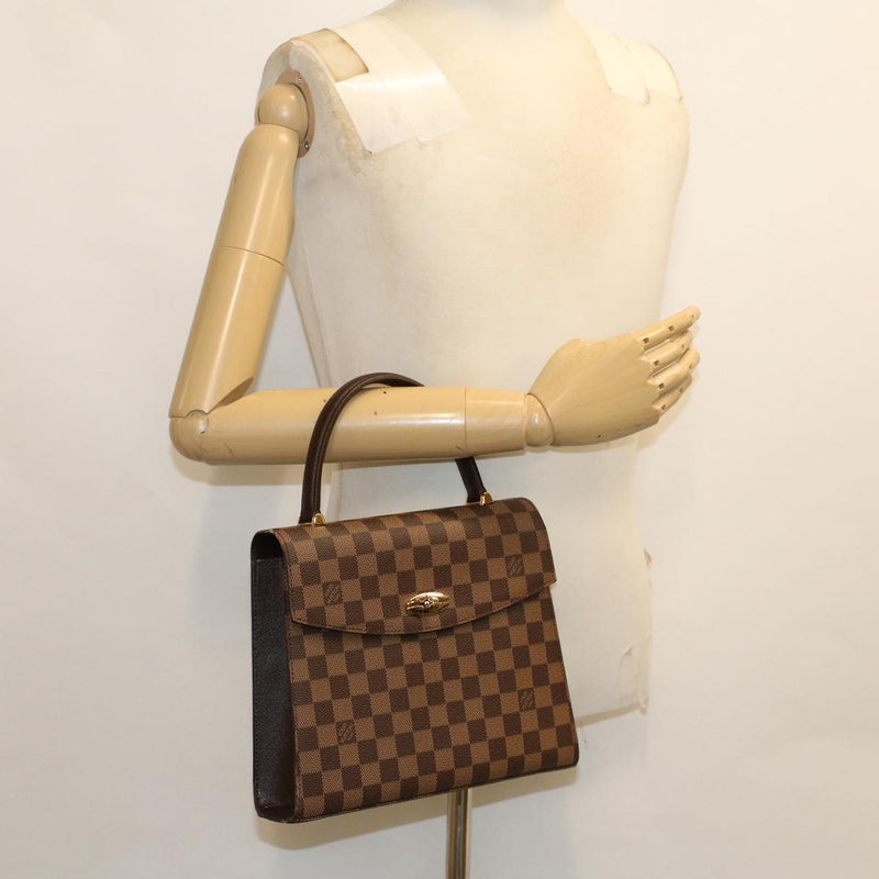 Louis Vuitton Malesherbes Brown Canvas Handbag (Pre-Owned)