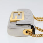 Fendi White Leather Shoulder Bag (Pre-Owned)