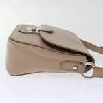 Miu Miu Vitello Beige Leather Shoulder Bag (Pre-Owned)