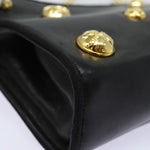 Salvatore Ferragamo Black Leather Shoulder Bag (Pre-Owned)