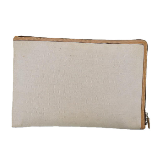 Balenciaga Beige Canvas Clutch Bag (Pre-Owned)