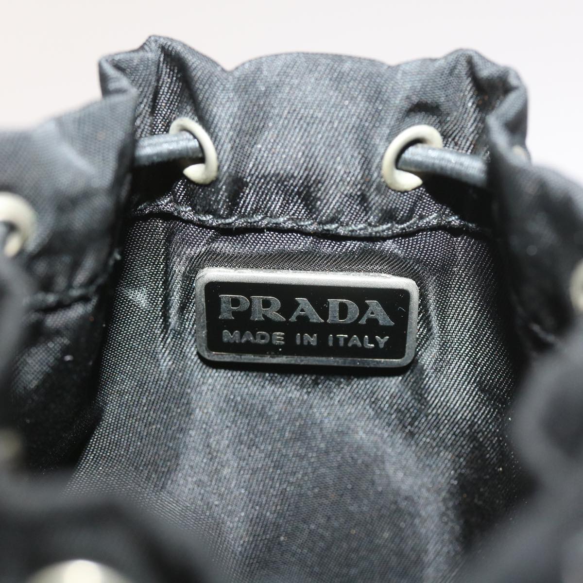 Prada Black Synthetic Clutch Bag (Pre-Owned)