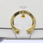 Jimmy Choo Madeline White Leather Shoulder Bag (Pre-Owned)